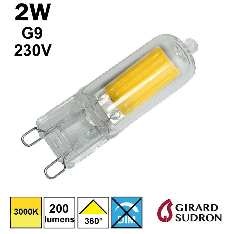 LED G9 2W/3000K 230V