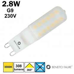 Ampoule LED G9 2,8W 230V BENEITO et FAURE