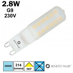 Pépite LED G9 2,8W 230V BENEITO et FAURE