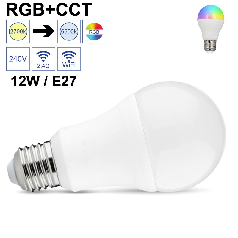 Ampoule LED connectée 12W RGB+CCT E27