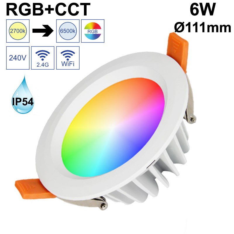 Piquet LED multicolore RGB CCT 6W 220V