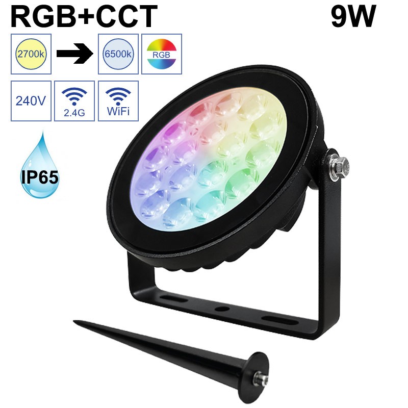 Ampoule led connectée E27 - 230V - RGB CCT - 12W -Télecommandable –