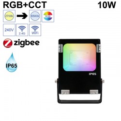 Projecteur LED connecté 10W RGB+CCT et contrôle WiFi