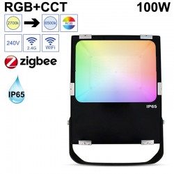 Projecteur LED connecté 100W RGB+CCT et contrôle WiFi