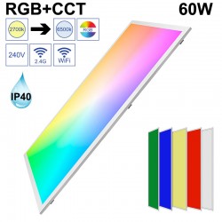 Dalle LED rectangulaire connectée 60W RGB+CCT - GAP