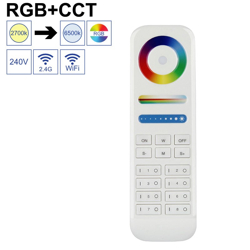 Télécommande 8 zones RGBCCT- GAP-T8ZREMOTE