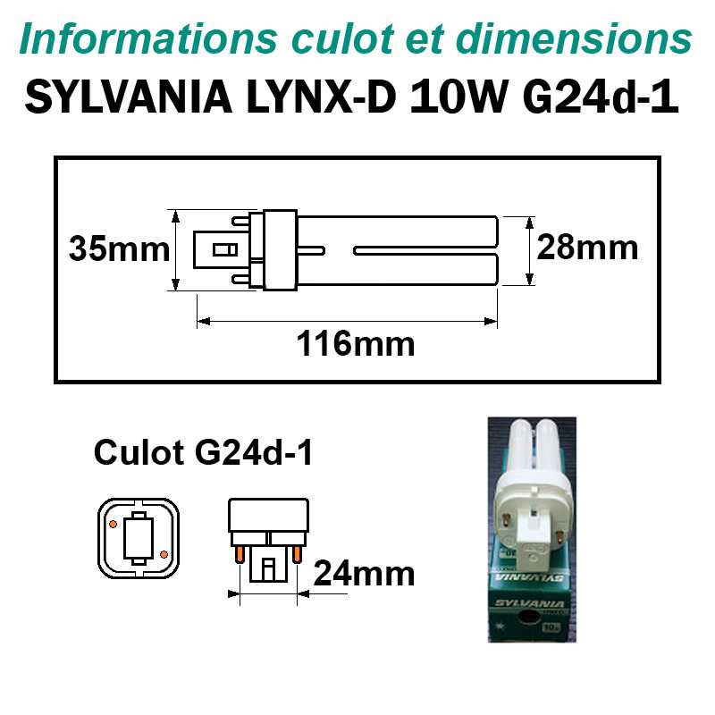 SYLVANIA 13W Lynx-D G24d-1