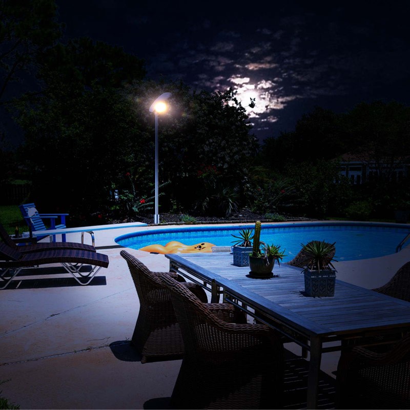 Eclairage piscine luminaire solaire