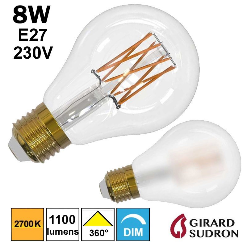 Ampoule A70 LED standard 8W GIRARD SUDRON