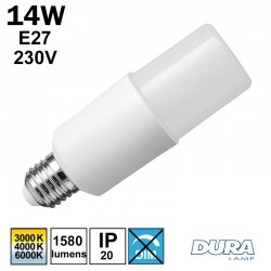 Ampoule LED tubulaire - DURALAMP 14W E27 230V