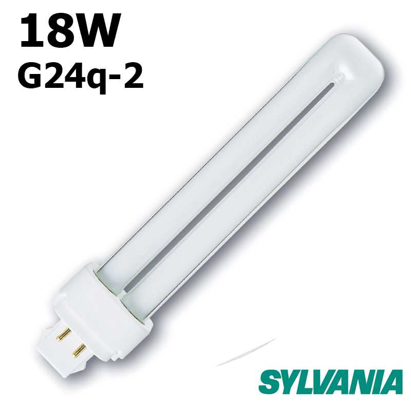 Sylvania sa Lynx-de 18w/840 g24q slv Compact Lumineuse Lampe 4000k Blanc 