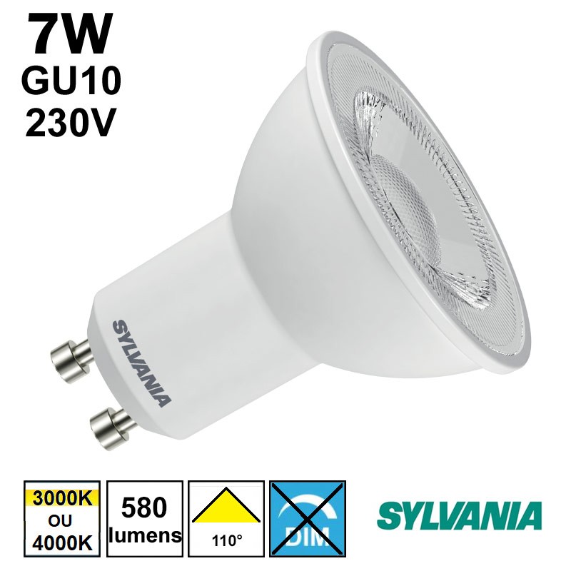 Lampe LED GU10 7W GU10 230V - SYLVANIA ES50 110°