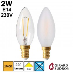 Ampoule LED 55W E27 8U 6500K verre mat.