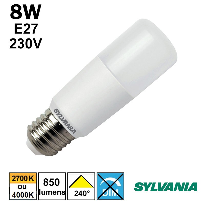 Ampoule tubulaire LED SYLVANIA Stick 9W E27 230V