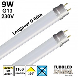 DURALAMP TUBOLED 9W G13 230V - Tube 0.60m