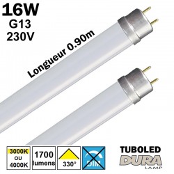 DURALAMP TUBOLED 16W G13 230V - Tube 0.90m