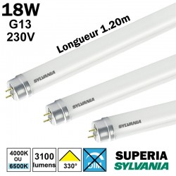 SYLVANIA SUPERIA 18W G13 230V - Tube LED 1.20m