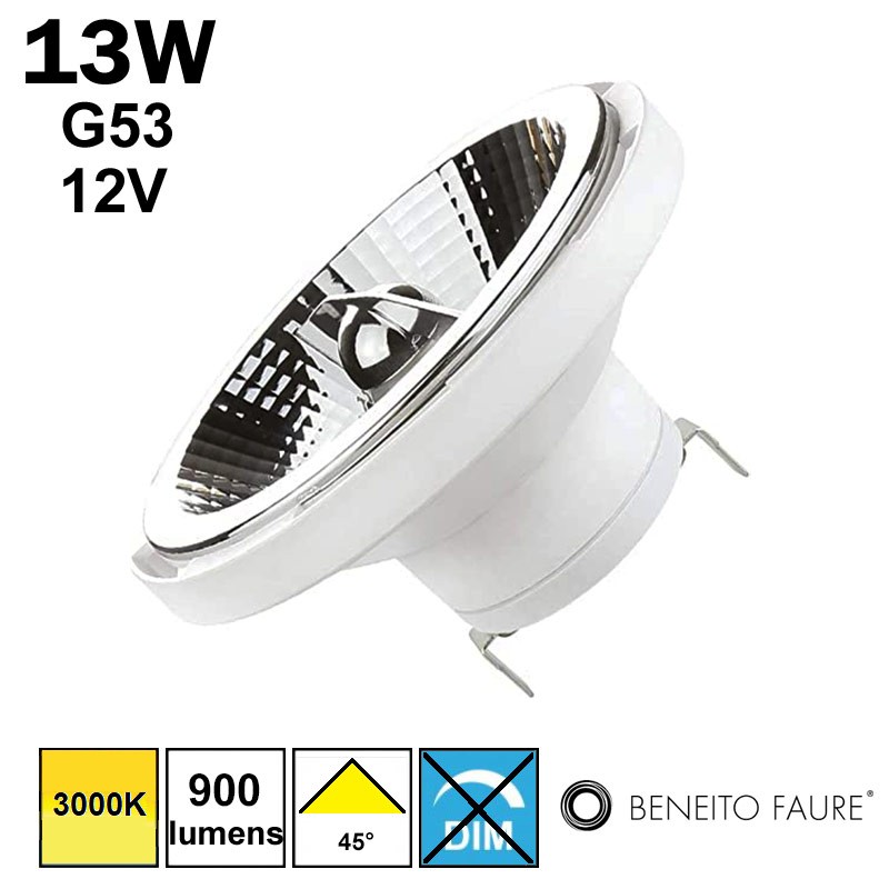 Ampoule LED G53 12V 13W 3000K - BENEITO LYNK AR111 3453