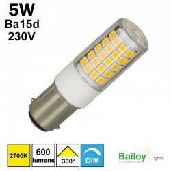 Ampoule LED Ba15d 5W 230V - BAILEY 142594