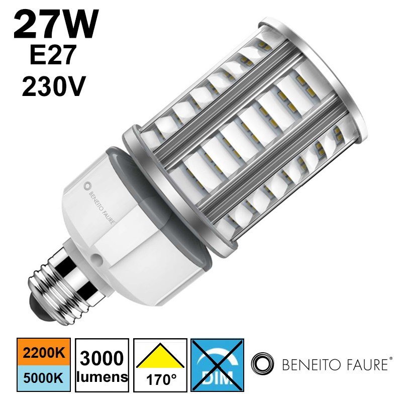 BENEITO OBO - Lampe LED tubulaire forte puissance 27W E27