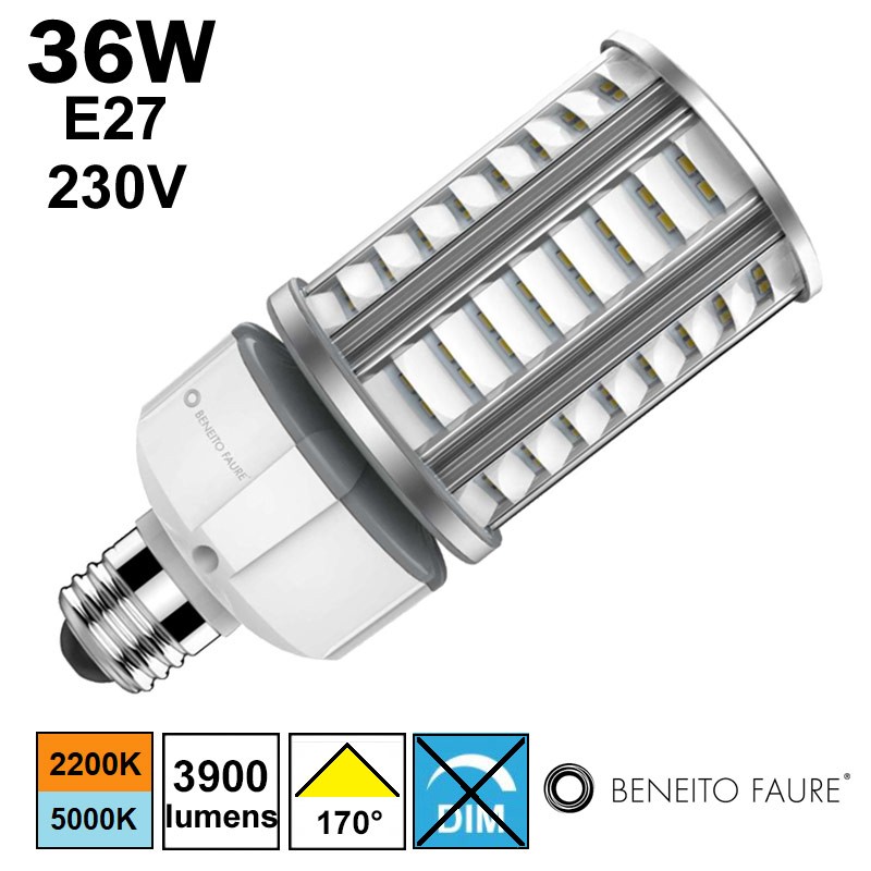 BENEITO OBO - Lampe LED tubulaire forte puissance 36W E27