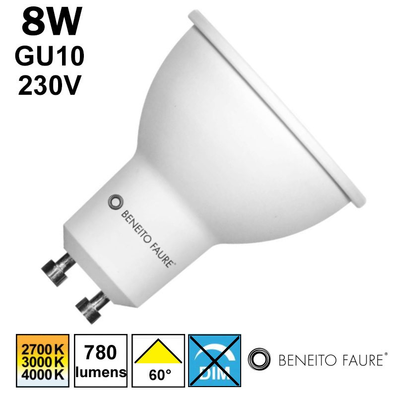 Ampoule LED 8W GU10 230V - BENEITO System