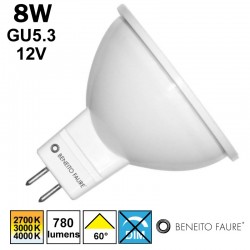 Ampoule LED MR16 8W Gu5.3 12V - BENEITO System