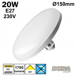 DURALAMP TENDERERA - Disque LED 20W E27 230V
