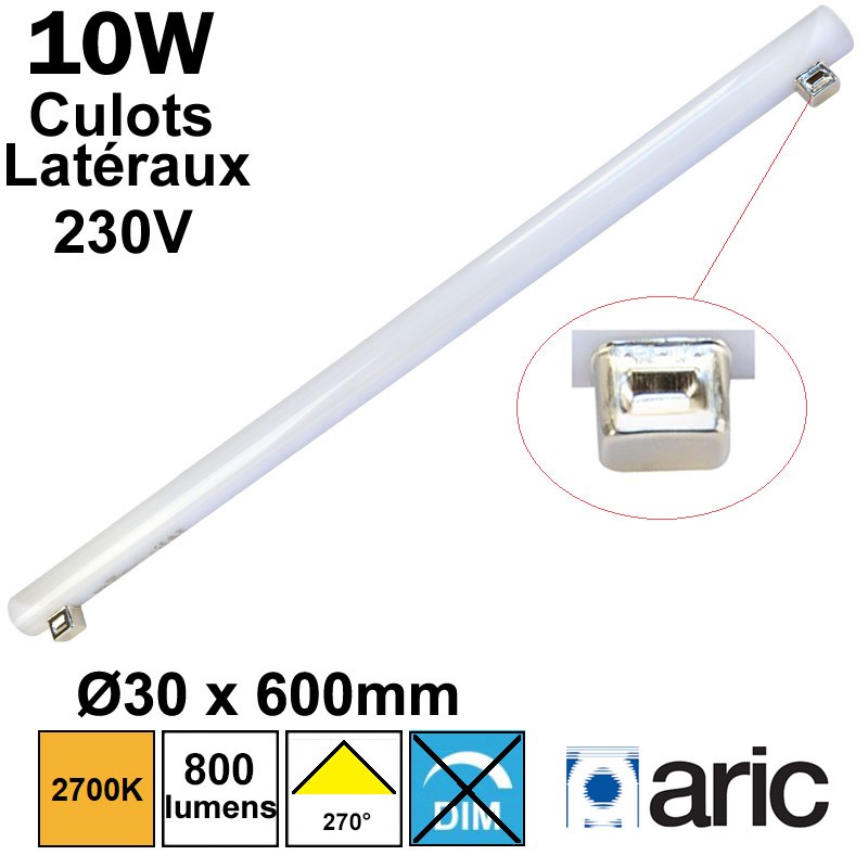 Tube Aric culots latéraux 60cm LED 10W - ARIC 54003