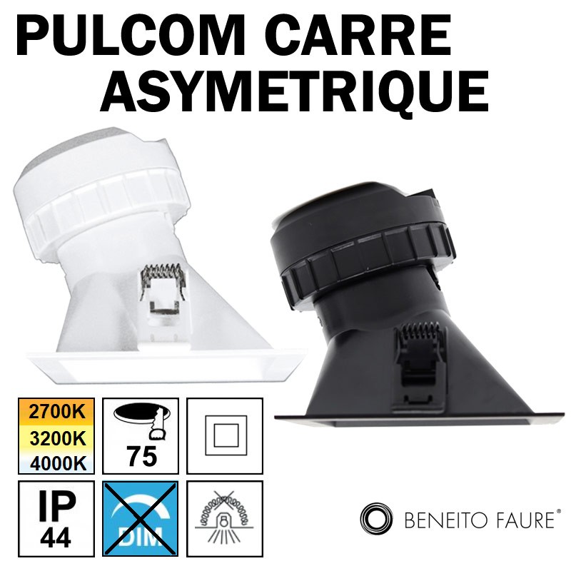 Spot asymétrique carré BENEITO PULCOM 4745 4749