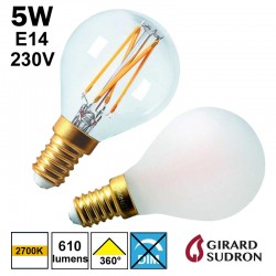 Ampoule sphérique 4W E14 230V - GIRARD SUDRON 28670 28671