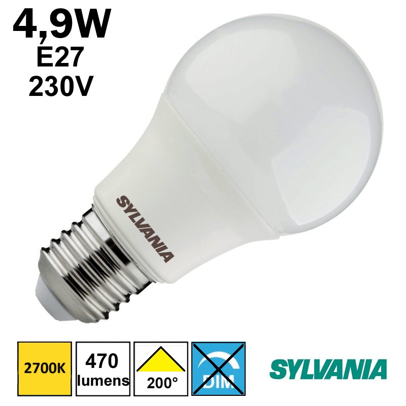 Ampoule LED SYLVANIA  ToLEDo Standard GLS 4,9W E27 230V
