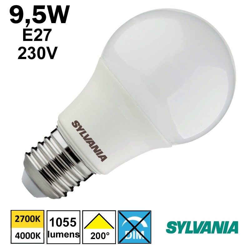 Ampoule LED bulbe E27, 9W 12V DC, blanc chaud à 12,50€