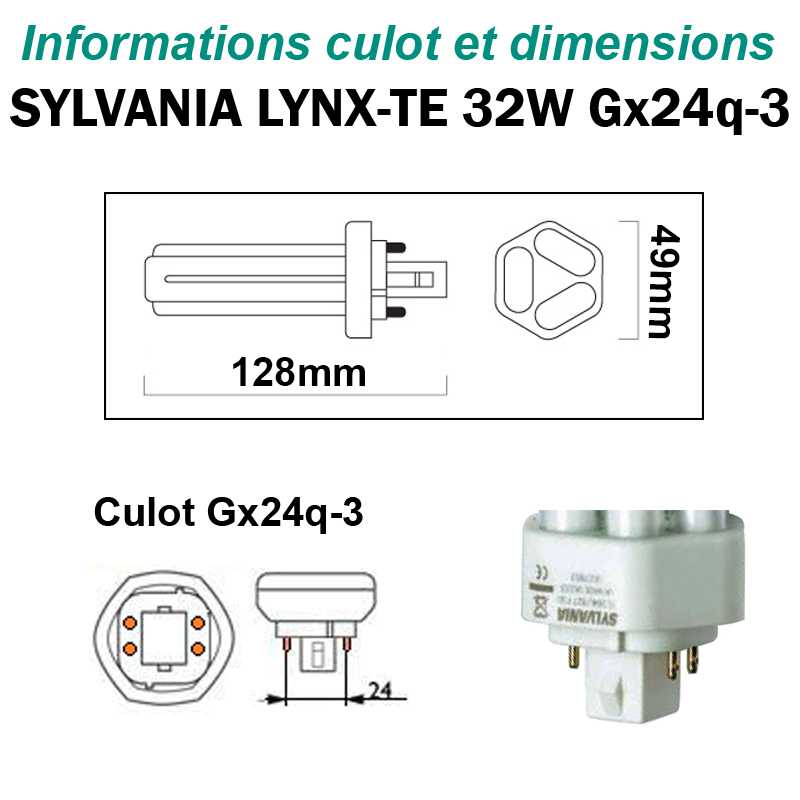 SYLVANIA LYNX-TE 32W Gx24q3