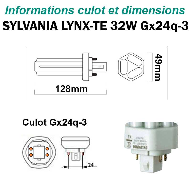 SYLVANIA 32W Lynx-TE Gx24q3