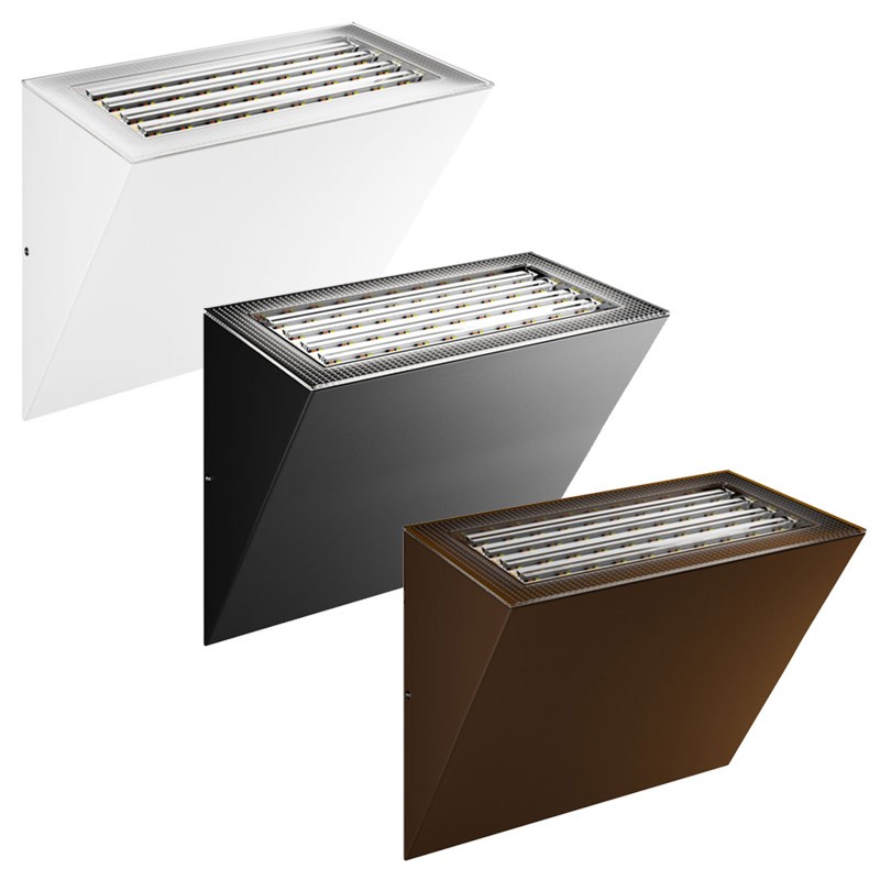 Applique extérieure BENEITO COMET - Luminaire LED blanc, noir, corten