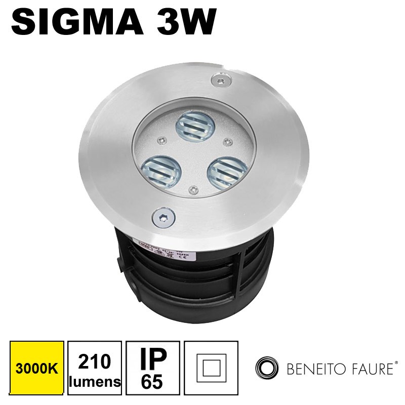 Encastré de sol LED 3W - BENEITO SIGMA