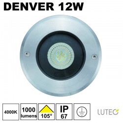 Spot encastré de sol 12W - LUTEC DENVER 7048A4