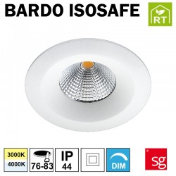 Spot encastré fixe blanc pour plafond - Luminaire étanche SG BARDO