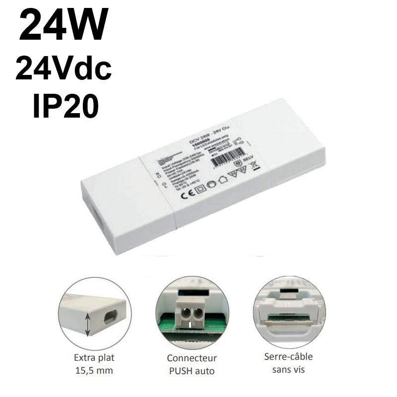 Transformateurs 12 et 24V pour LED