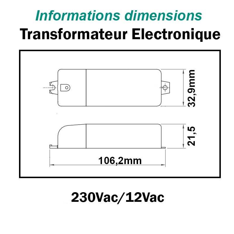 Transformateur pour ampoule LED de 3W à 10W Transformateur pour ampoule LED de 3W à 10W