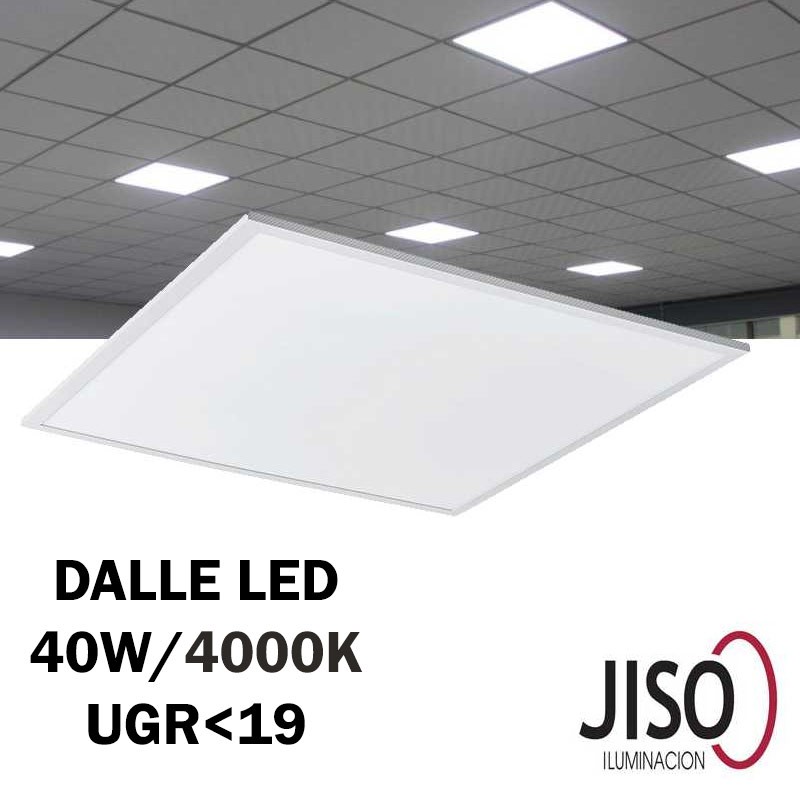 Dalle led 600x600 T° couleur sélectionnable 40w 3600 LM bord blanc