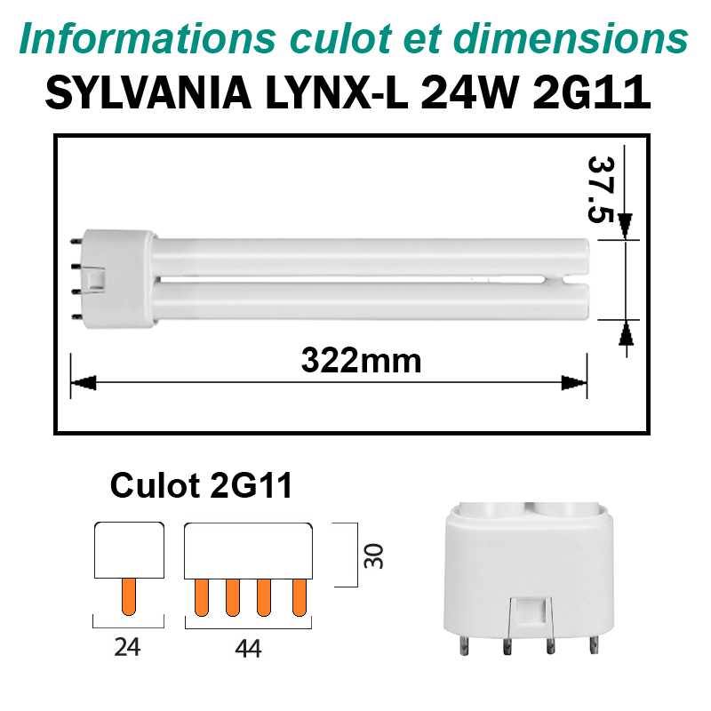 SYLVANIA 24W Lynx-L 2G11