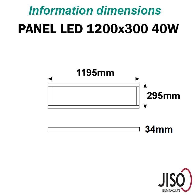 Dalle LED rectangulaire backlight - JISO 40W 4000K