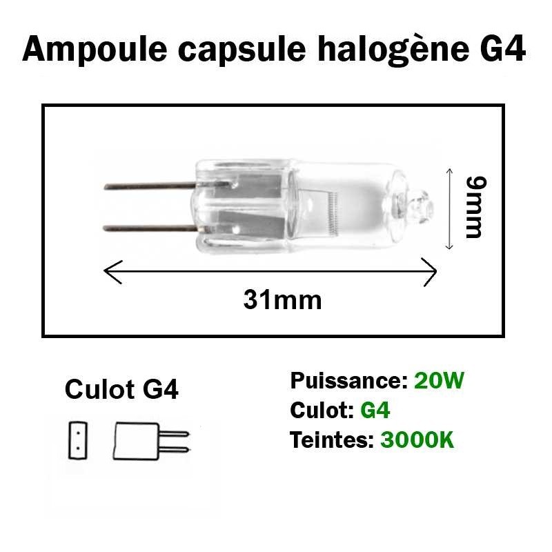 Ampoule 20W 12V G4