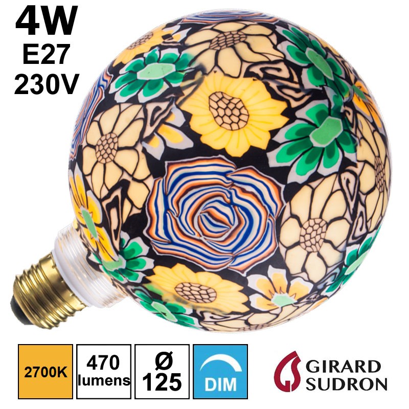 Ampoule déco globe brésilienne 4W E27 230V