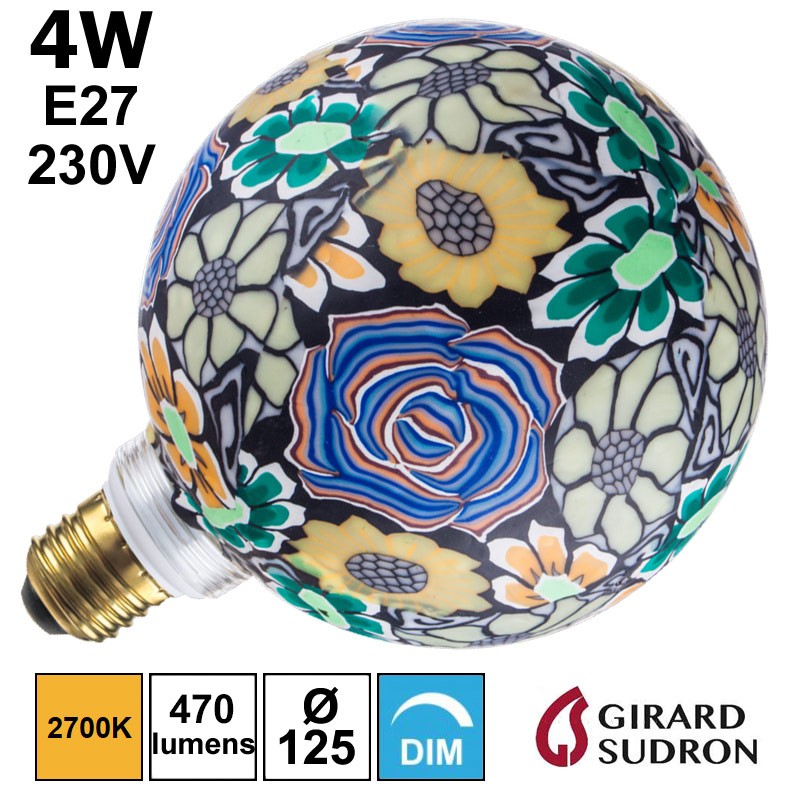 Lampe déco globe brésilienne 4W E27 230V