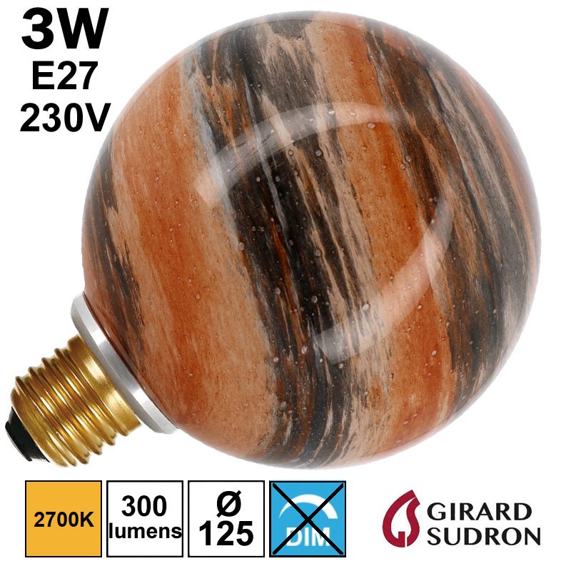 GIRARD SUDRON 174126 - Ampoule Globe espace Jupiter 3W E27 230V
