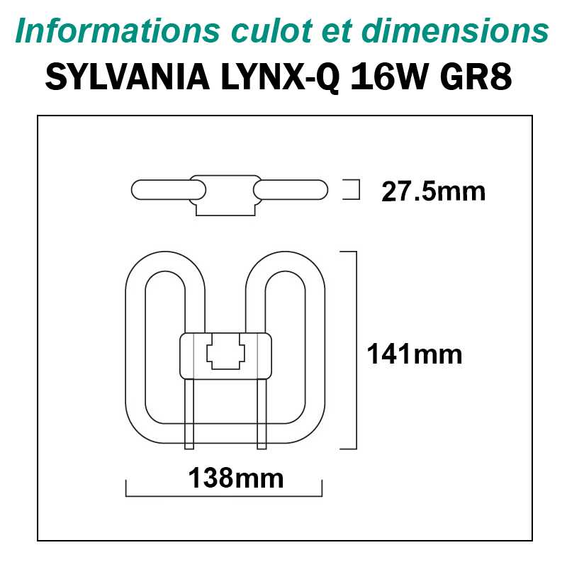 SYLVANIA LYNX-Q 16W GR8