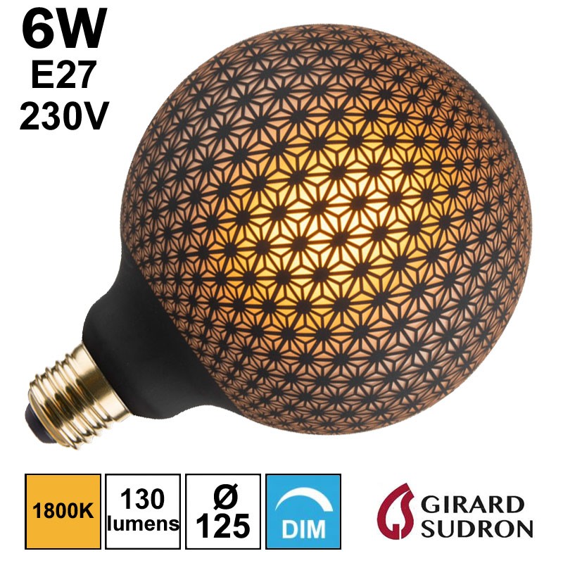 Ampoule Globe Tatoo 6W E27 230V - GIRARD SUDRON 719045